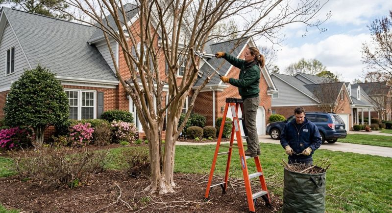 Crape Myrtle Pruning in Aiken, SC