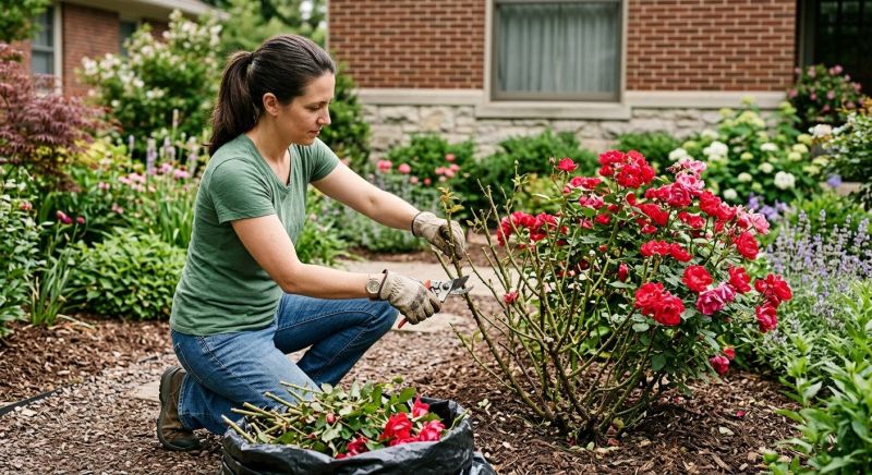 Knockout Roses Pruning in Rockwall, TX